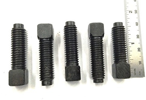 Set di 5 bulloni a testa quadrata, filettatura M10 x 1,5 per tornio T2 a cambio rapido portautensili