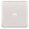 Schneider Electric Lisse Screwless Deco - Single TV Aerial Socket, 240V GGBL7010WSS, Stainless Steel with White Insert