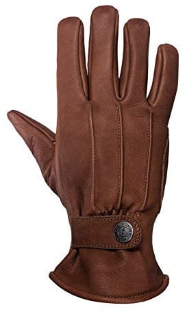 John Doe Grinder XTM Motorrad Handschuh aus Rindsleder Atmungsaktiv Braun XL