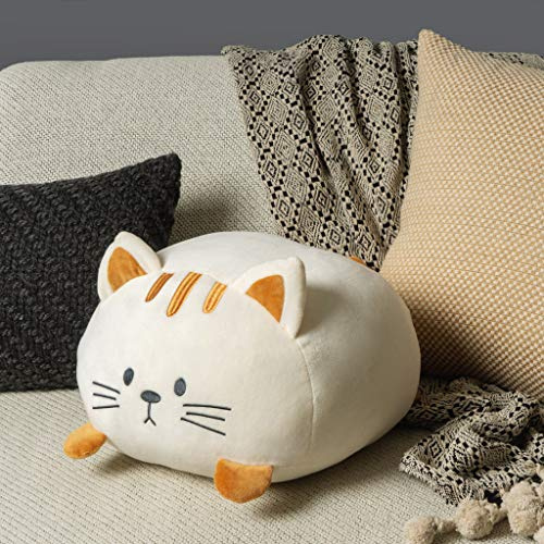 balvi Kissen Kitty weiß In Katzenform Flauschig und weich Polyester