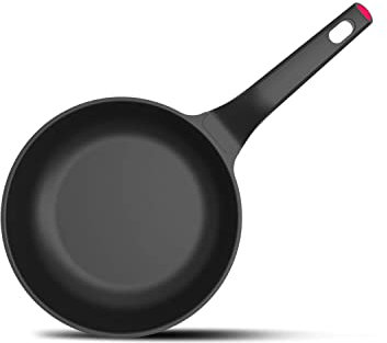 Taurus Great Moments Sartén 18 - Sartén aluminio fundido, 18 cm diámetro, mango ergonómico, apto para todo tipo de fuegos, recubrimiento antiadherente, apta para lavavajillas, libre PFOA, negro