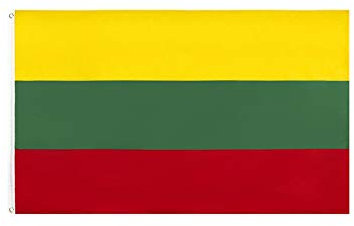 Stormflag Litauen Flagge (90cmx150cm) Polyester Pongee 90g mit Ösen mit Doppelnadel genäht.