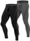 Roadbox Kompressionshose Laufhose Herren Lang für Sport,Trainings,Fitness,Radfahren,Yoga,Wandern,Basketball(Schwarz,Grau,XXL)