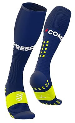 COMPRESSPORT - Chaussettes de Compression Full Socks Run - Soutien des Muscles - Running et Triathlon - Pour Entraînement et Compétition - Ultra légère