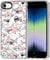 MOSNOVO Case for iPhone SE, iPhone 8 & iPhone 7, [Buffertech 6.6ft Military-Grade Drop Protection] [Anti Peel Off Tech] Clear TPU Bumper Phone Case Cover Design - Pink Sharks