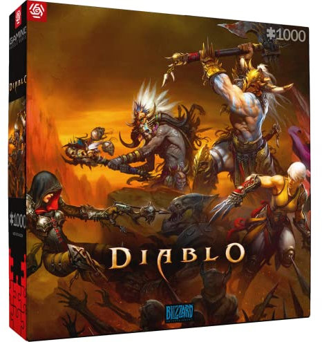 Good Loot Gaming Puzzle Diablo Heroes Battle Puzzles Puzzles De Jeux D'ordinateur pour Adolescents Et Adultes Idées De Loisirs Inspiré d'un Jeu D'ordinateur 1000 Pièces
