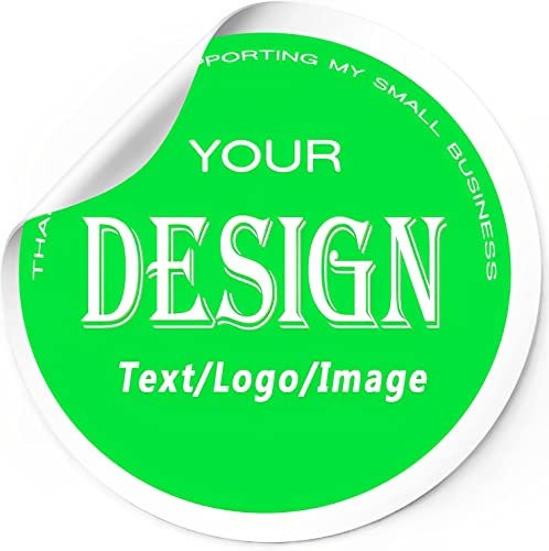 100 Personalisierte Aufkleber – Personalisierte klebeetiketten – Personalisierte Sticker - Laden Sie Ihr Foto, Bild, Logo hoch – Tag-Etiketten (runden)