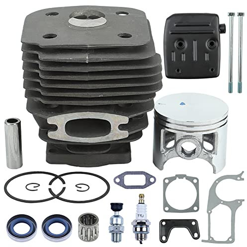 Gubeter Bore 58Mm Kit de sello de aceite de anillo de pistón de cilindro, para motosierra para Husqvarna 395 395Xp, 503993971, 503711305