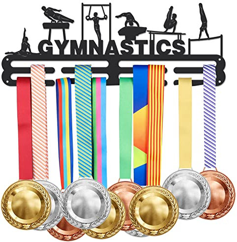 SUPERDANT Turn Medaillenhalter Für Männer Turner Sport Medaillen Aufbewahrung Wandhalterung Band Medaillen Halter Dekoration Medaillenhalter Eisenhaken Geschenke für Sportler Kinder