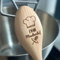 Cuillère en bois personnalisée King of the Kitchen - Cuillère et poignée en bois gravés - Cadeau de fête des pères - 31 cm