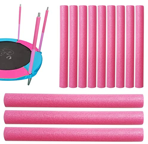 Jorzer Trampoline Foam Pole Covers Foam Tube 15.75 Inch Universal Trampoline Poles Foam Sleeves Protection For Garden Trampoline Poles Foam Pad 12Pcs Red