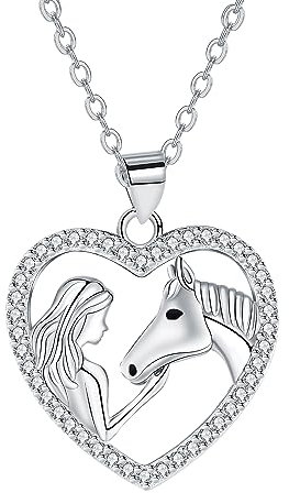 Arrebol Kette Damen Sterling Silber 925 Halskette Tierschützer Verstellbar Ketten |45cm+5| Für Frauen Schmuck Geschenk