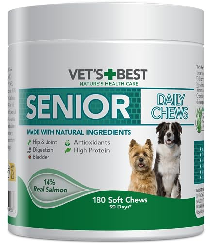 Vet's Best Daily Soft Chews - Ergänzungsfuttermittel für ältere Hunde 180 Kautabletten