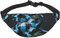 Dart Frosch Blau Print Bauchtasche Wasserdicht Verstellbare Gürteltasche Casual Crossbody Taschen für Reisen Wandern Laufen Radfahren, Schwarz , Einheitsgröße
