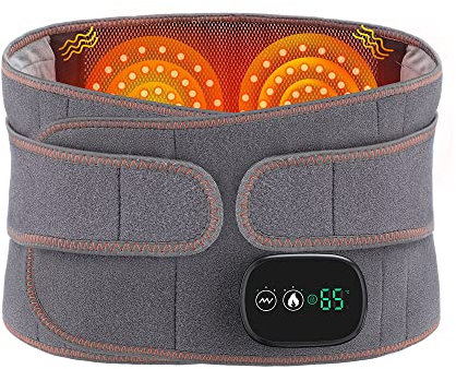 TOPEV Heating Pad, Cordless Heated Back Belt with 3 Fast Heating Massaging for Lower Back Pain Relief
