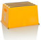 hjh OFFICE Tritthocker bis 150kg belastbar TIO-E1 Kunststoff, Rutschfester Tritt, Schemel für Zuhause und Gewerbe, 31 x 52,5 x 37,5 cm, Gelb