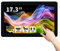 TouchWo Monitor industriale capacitivo multi-touch da 17.3 pollici, display 1920 x 1080P, altoparlanti integrati, monitor VGA e HD-MI per PC, POS, aziende, ristoranti