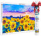 ARTDOT Lizenzierte 5D Diamond Painting Erwachsene Set 50×70cm, DIY Diamant Painting Bilder für Dekoration Wohnzimmer, mit Zubehör als Geschenk für Männer Mama Oma, Sonnenblume Blumen