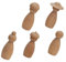 DECHOUS 5St Puppe Holzpuppen Holzspielzeug Kinderpuppen Steckpuppen Mini-Zylinder holziges Spielzeug Puppenmodelle selber Machen Ornamente vorgeben Holzhandwerk