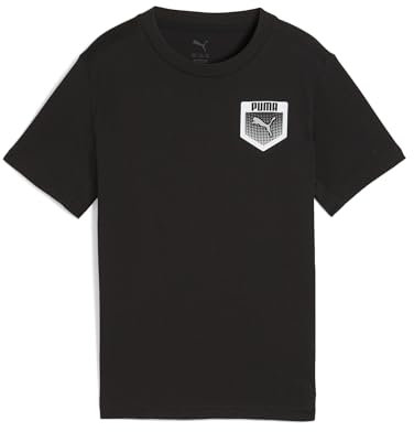 PUMA Jungen Active Sports Graphic Tee B T-Shirts, PUMA Black,