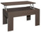 Acomoda Textil – Mesa de Centro Elevable para Almacenamiento de Madera. Mesita Amplia y Cómoda para Salón y Comedor 46x90x50 cm. (Wengué)