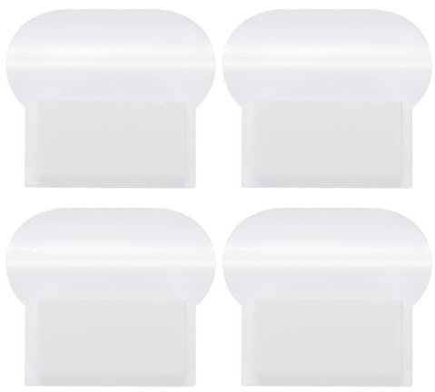 sourcing map 4 Pcs Toilet Lid Lifter, Self Adhesive Toilet Seat Lifter Toilet Seat Handle Lift Tools Avoid Touching Toilet Cover Bathroom Accessories for Home, Office, Hotel (White)