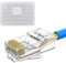 MOGOOD 100 Pièces Connecteur RJ45 CAT6, Connecteur Ethernet Modulaire Plug, Fiche RJ45, Connecteurs Cat6 non blindé pour Cat5E, Cat5 Câble de Pose
