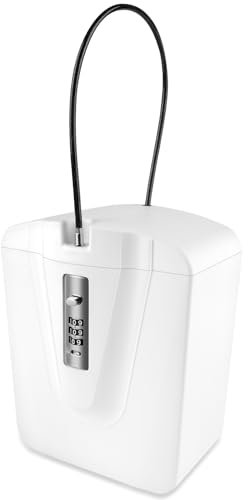 Flintronic Portable Safe Box with Code, Combination Security Case Lock Bucket, Waterproof Anti-Theft Travel Safe, Portable Lock Bucket for Beach, Cars, Office, Vacation