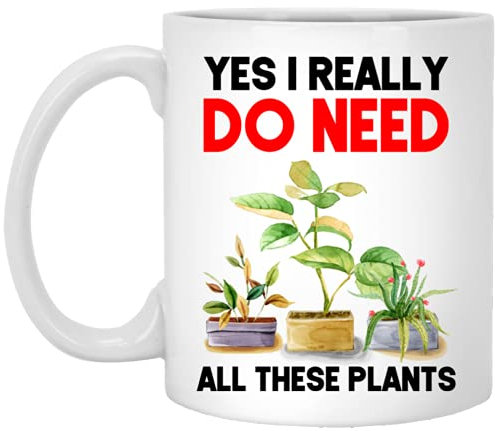HSIRYAOHD Plants Lover Gifts Plant Live Succulent Pots Funny Coffee Mugs Garden Signs Live Eucalyptus Plant Bonsai Tree Seeds Mug 11oz