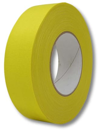 gws Rohgewebe Gewebeband 21541 – 50m x 38mm, gelb – Vielseitiges Allzweckband für Sicherheitsmarkierungen, Kabelbündelungen und Outdoor-Einsätze – langlebig, flexibel, ideal für Haushalt und Werkstatt