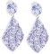 GALPADA Handgefertigte Ohrringe Für Damen Vintage Chinesische Und Weiße Ohrringe Stilvolle Baumelnde Geometrische Tropfenohrringe Als Schmuck