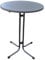 METRO Professional Runder Stehtisch, Stahl/Sevelit-Platte, ⌀ 80 x 110 cm, Klappbar, Bar-Tisch, Wasserabweisend, Grau
