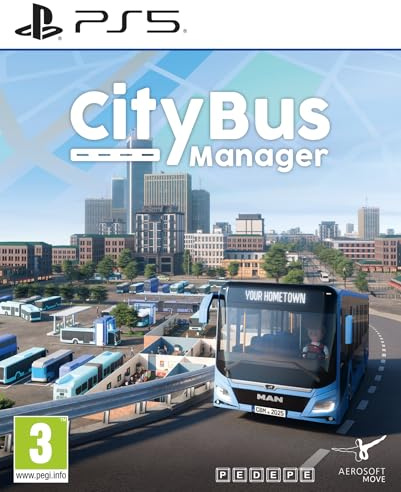 City Bus Manager – PlayStation 5 | Realistische Bus Simulation & Management Game | PS5 Bus Simulator von Aerosoft | Englische Box, Multilingual