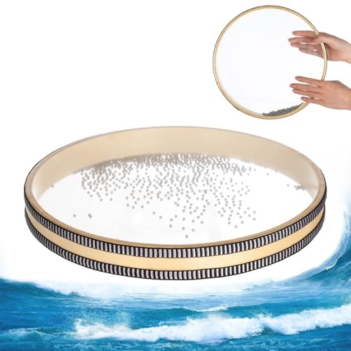30.5 cm Ocean Drum Sea Wave Drums Ocean Sound Drum Natural Sound Musikinstrument Musical Sound Healing Instrument für Entspannung Meditation Achtsamkeit Yoga