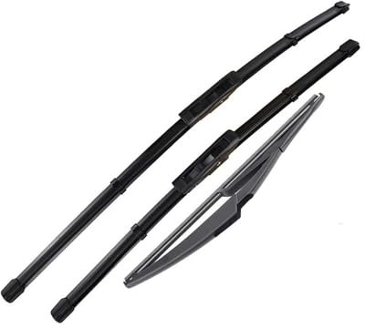 Limpiaparabrisas Silencio para Dacia para Sandero 2015-2019 Juego De Escobillas Limpiaparabrisas Delanteras Y Traseras De 22 + 19 + 11 Coche Limpiaparabrisas