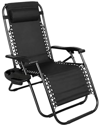 Zero Gravity Chair Folding Sun Loungers, Reclining Outdoor Garden Seating