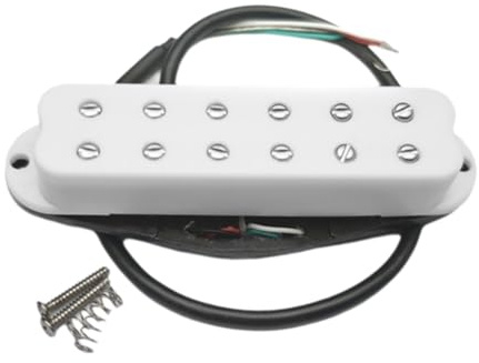 Osmond Guitar Pickup Low Noise High Output Dual Coil Single Guitar Pickup Guitar Parts White