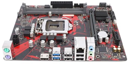 YUEHISY H410M V3 Mainboard für Upgrader, Desktop-Ersatz-Motherboard, LGA1200 65 W CPU-Unterstützung, DDR4 64 GB 2933 MHz, 24+4-Pin-Stromversorgung für Preisgünstige PCs