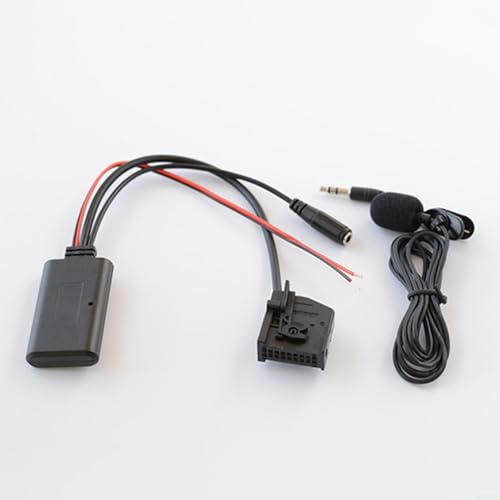 5.0 Adapter Mit Mikrofon Für Mercedes W211 W208 W168 W203, Freisprechfunktion AUX Kabel Für Autoradio 18 Pin Stecker