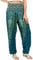 Lofbaz Damen Haremshose Yogahose Pumphose Hippie Hose Boho Kleidung Festival Outfit Sommerhose Leicht Sommer Hosen - Peacock 1 Teal Grün M