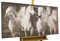 KunstLoft Leinwandbild | 100% HANDGEMALT | 120x60cm | Gemälde 'Unzähmbar' | Pferd | Weiß | Wandbild Wohnzimmer