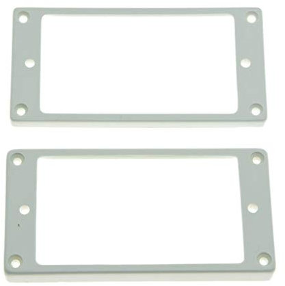 KAISH Humbucker-Tonabnehmer-Ring, flacher Boden, für Epiphone LP Gitarre, Weiß, 2 Stück