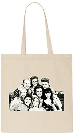 Beverly Hills 90210 Funny natürliche organische Tasche / natural organic Bag (Beige