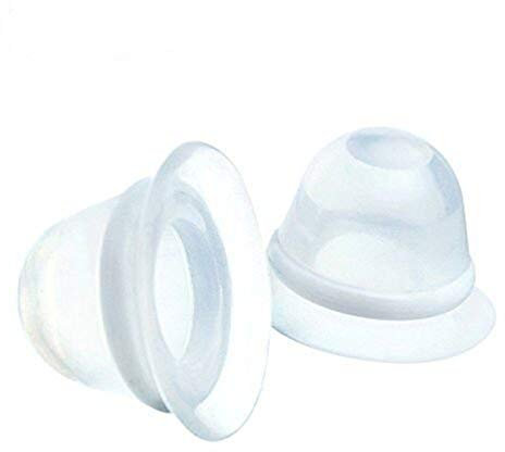 SiChun téton non verti à loquet sur les difficultés ultra correcteur 35 mm 100% silicone médical aide à l'allaitement maternel avec coque de transport 2 compte, plus grande taille