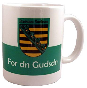 Sachsen Tasse for DN Gudsdn Porzellan Höhe 10cm