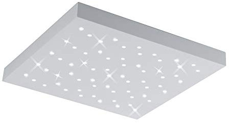 Trio Leuchten LED Deckenleuchte Titus 676615031, Metall / Aluminium, 22 Watt, Helligkeit und Lichtfarbe einstellbar, Weiß, 50x50cm