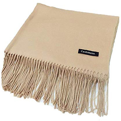 Cashmere Luxuriöser, großer, superweicher Schal, goldfarben, für Damen und Herren, multi, One size