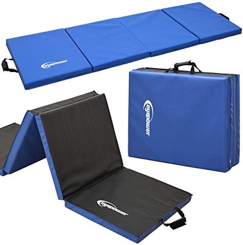EYEPOWER 200x60 Klappbare Turnmatte für Zuhause - Gymnastikmatte Dicke 5cm - Weichbodenmatte Akrobatik Matte Yoga Matratze Turnmatte Dick Yoga Matte Turnen Gym Matten Fallschutzmatten Kinder Outdoor