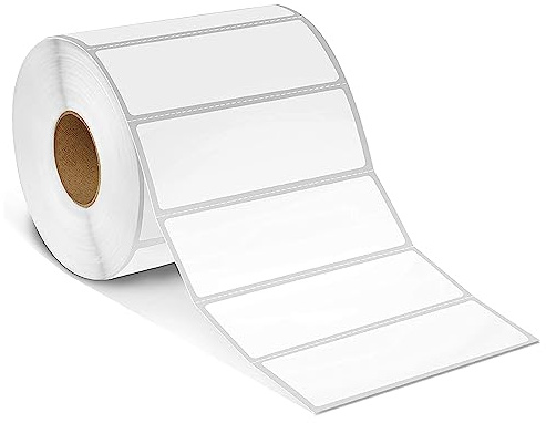 Thermodirekt-Etiketten, perforiert, FBA-Barcode-Etiketten, kompatibel mit Rollo- und Zebra-Desktop-Druckern, 7,6 x 2,5 cm, 10 Rollen, 1300 Stück pro Rolle