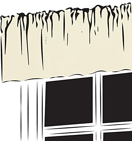 Trend Curtains Caravan Pelmet Valance - 3 pencil pleat Plain 100% Polyester fabric (Cream, 90 Width x 8 Drop Valance)